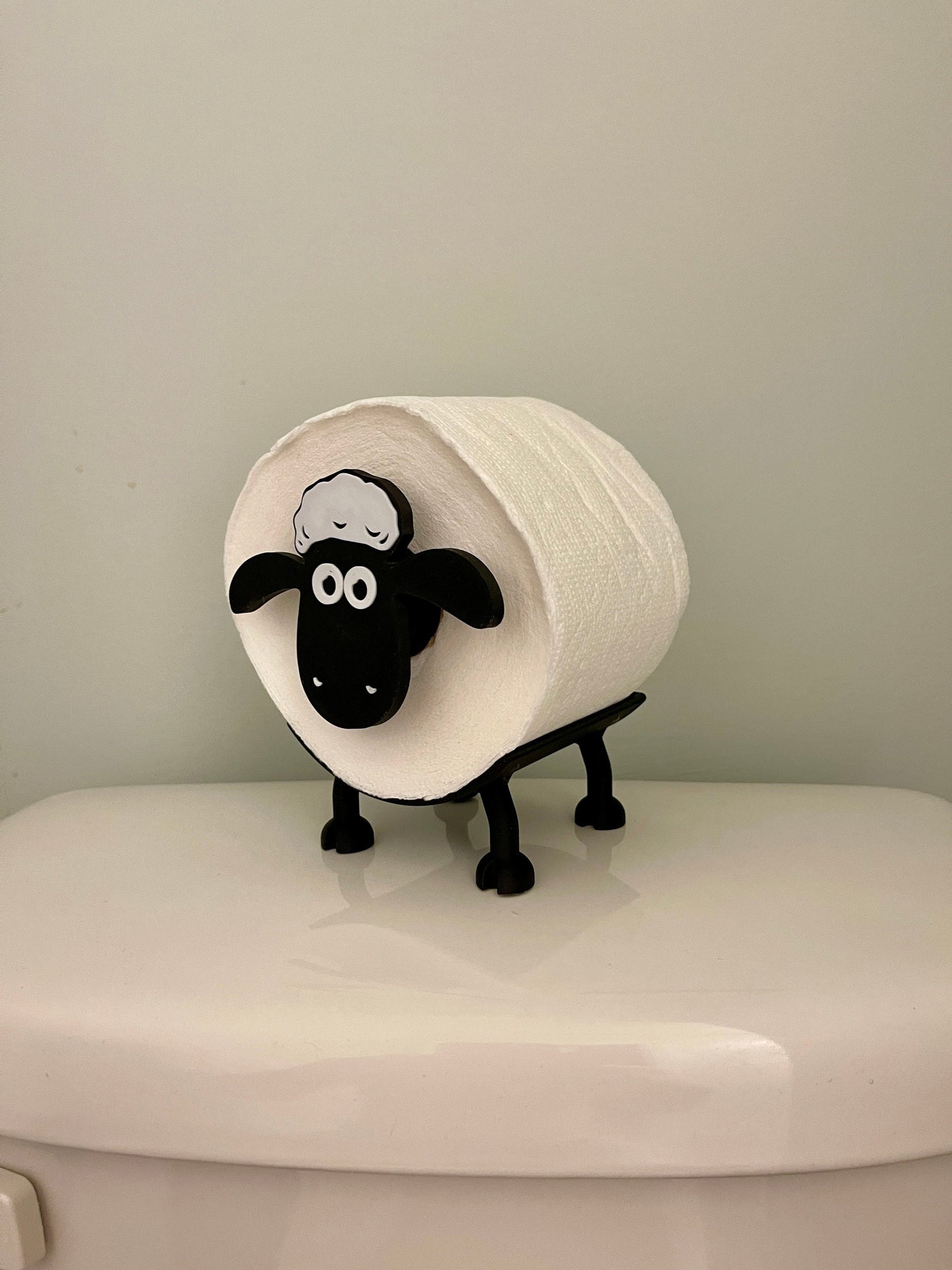 Adorable 3D Printed Sheep Toilet Paper Holder