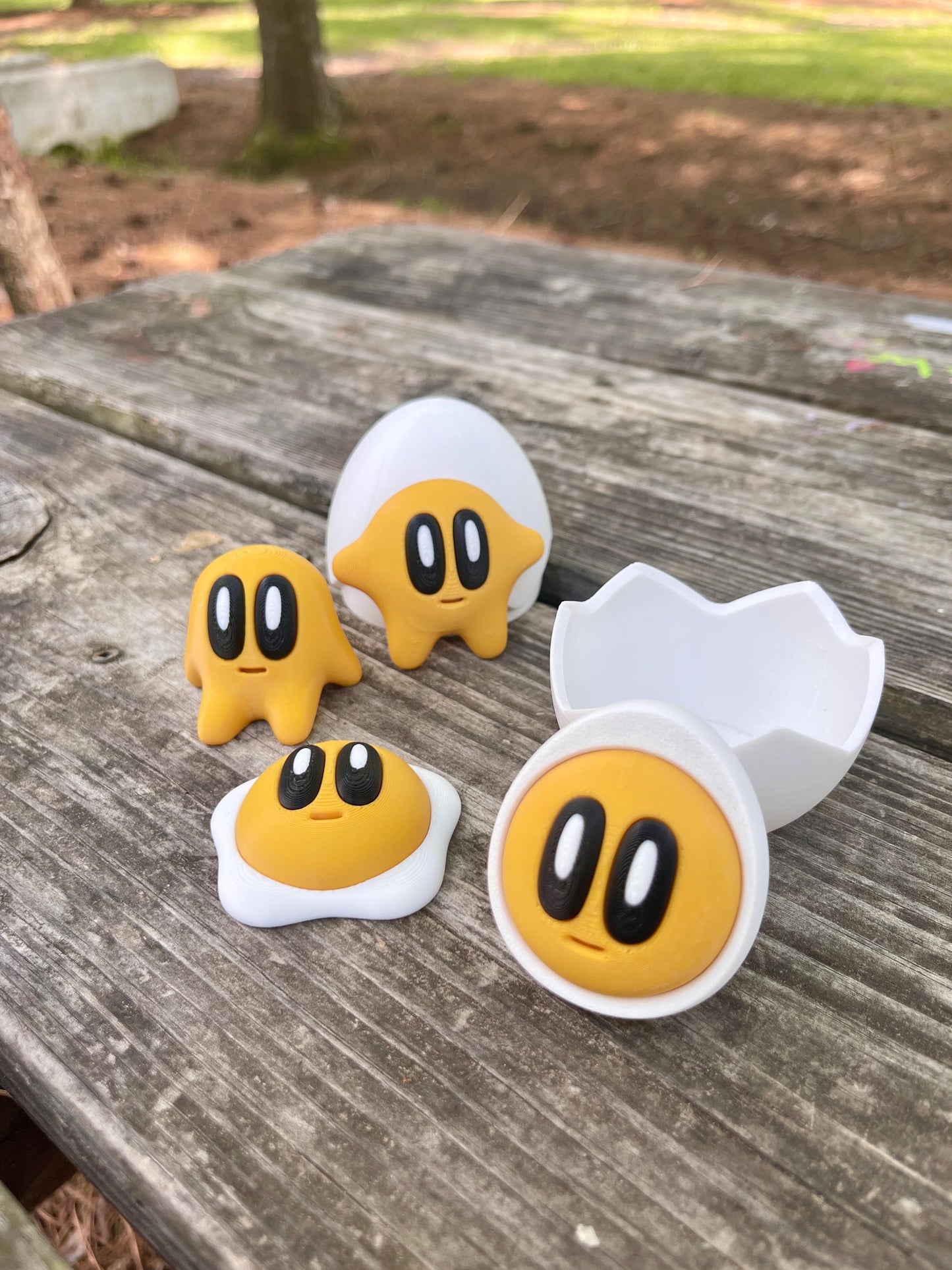 Cute 3D Printed Yolkies Egg Yolk Characters - Egg Yolk Figures