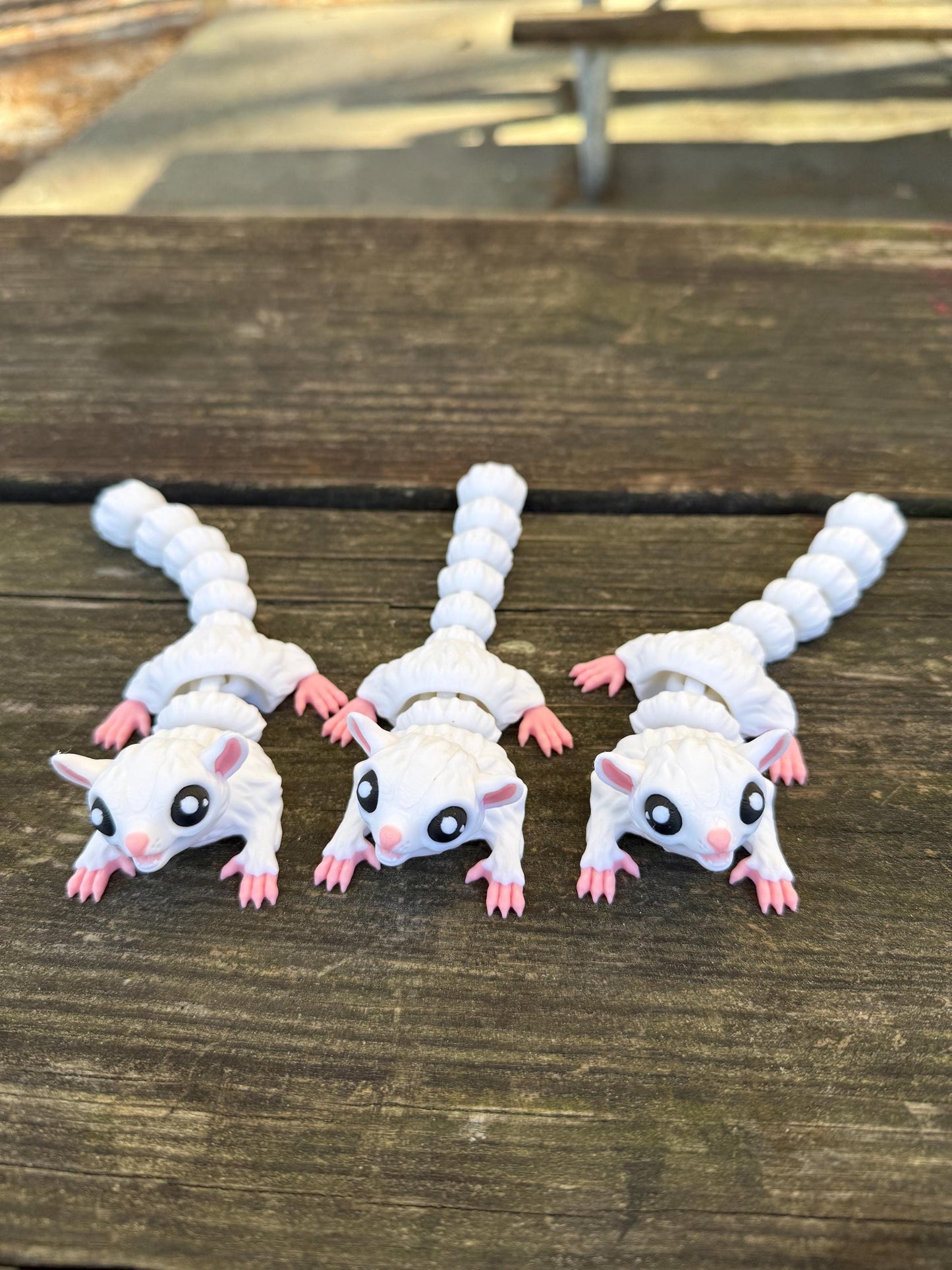 Articulating 3D Printed Sugar Glider, Sugar Bear, Pocket Glider, Flying Possum