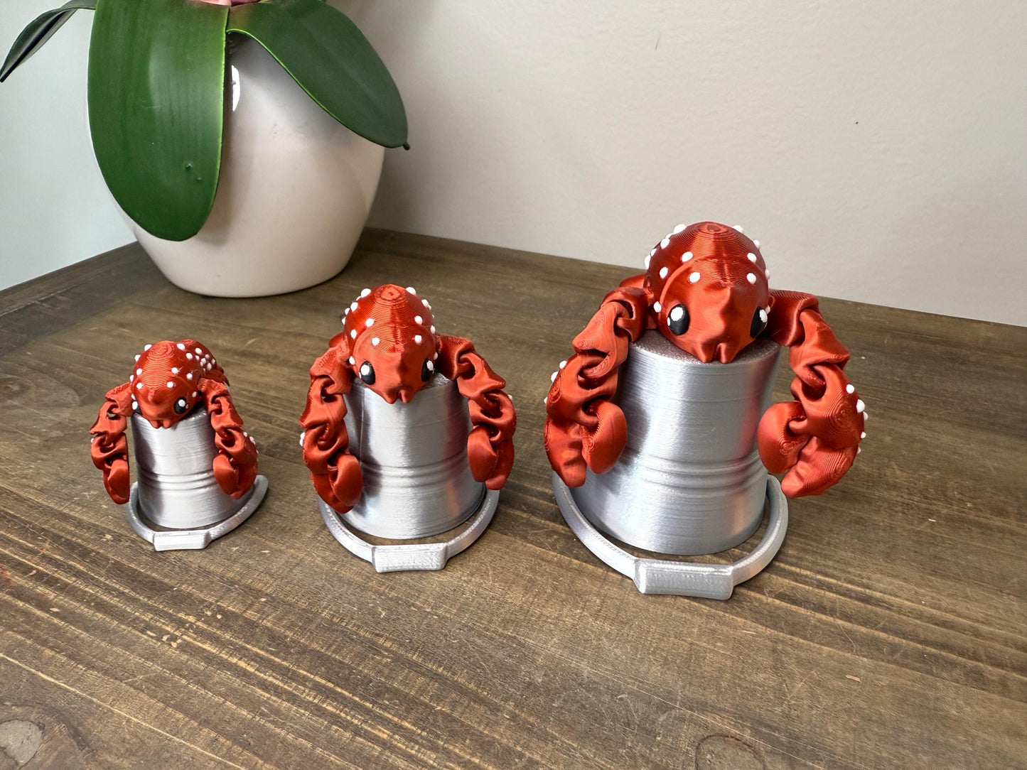 Lobster with Bucket – Cute Multicolor Lobster Toy 3D Printed