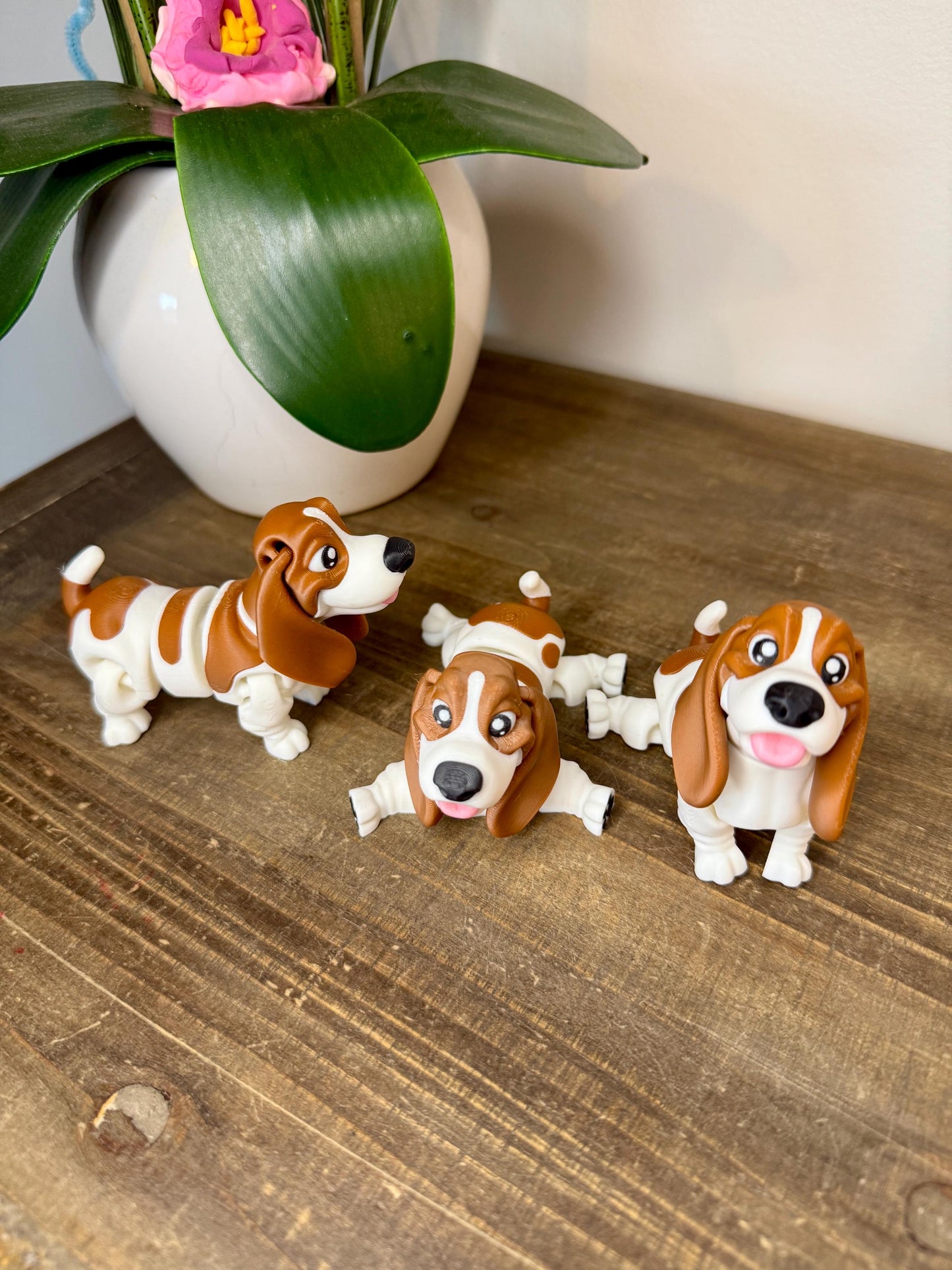 Basset Hound Articulated 3D printed Dog Toy