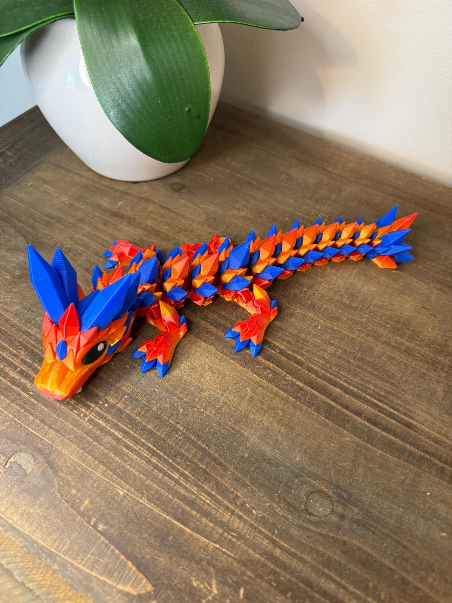 Baby Electric Crystal Dragon | 3D Printed Articulated Dragon Figurine