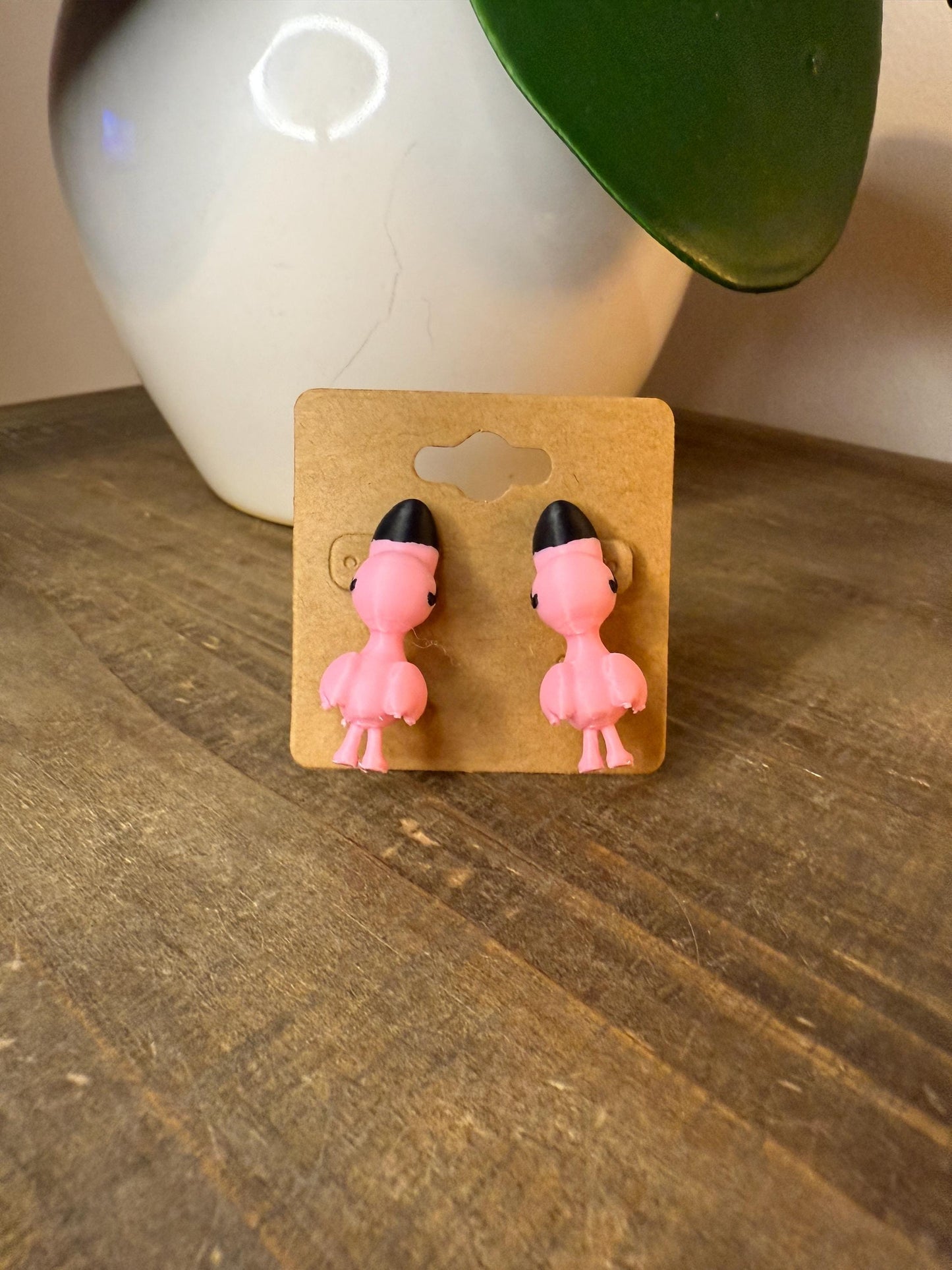 Flamingo Chomper Earrings