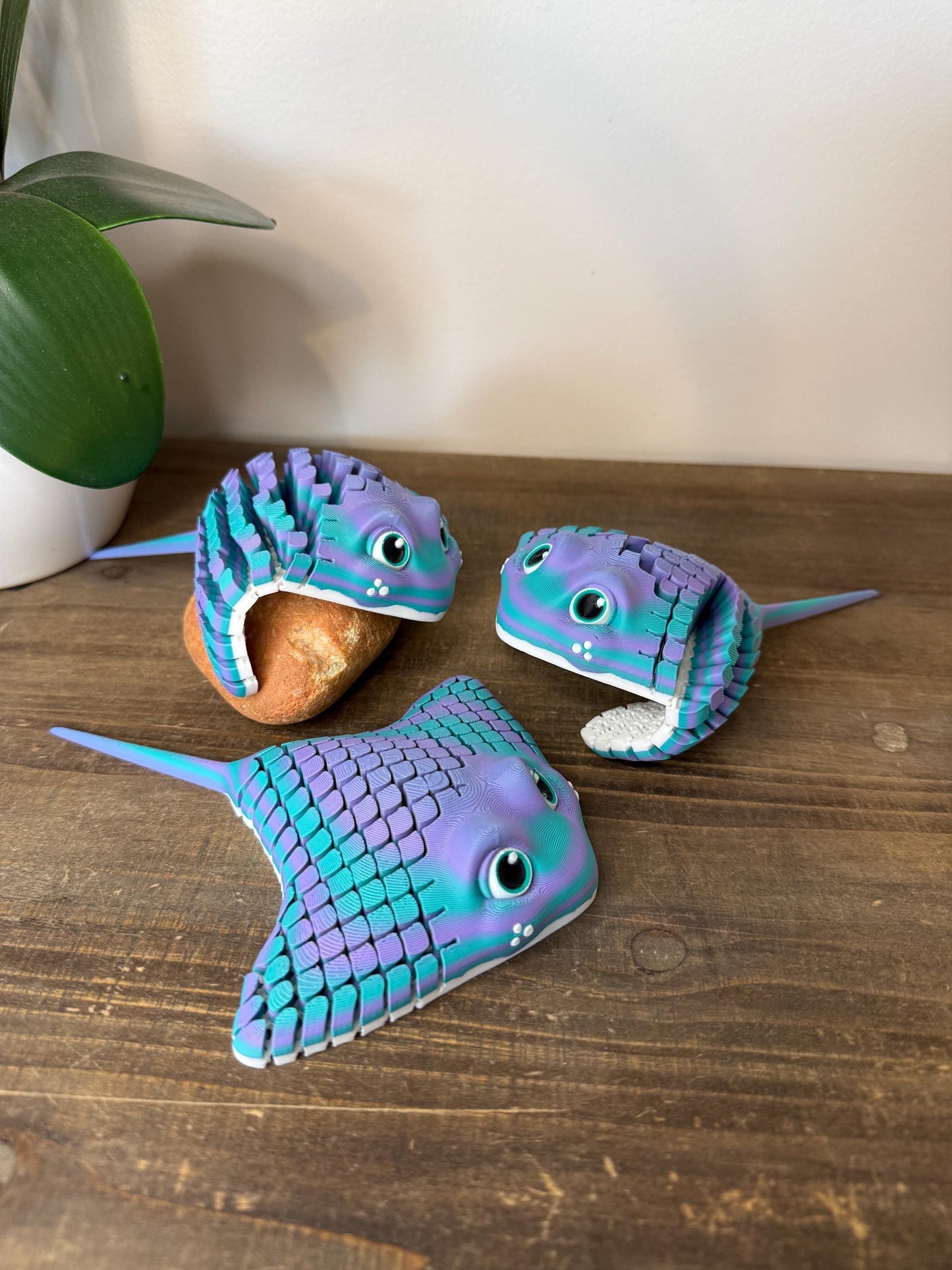Articulated Stingray Fidget Toy | 3D Printed Flexible Desk Pet