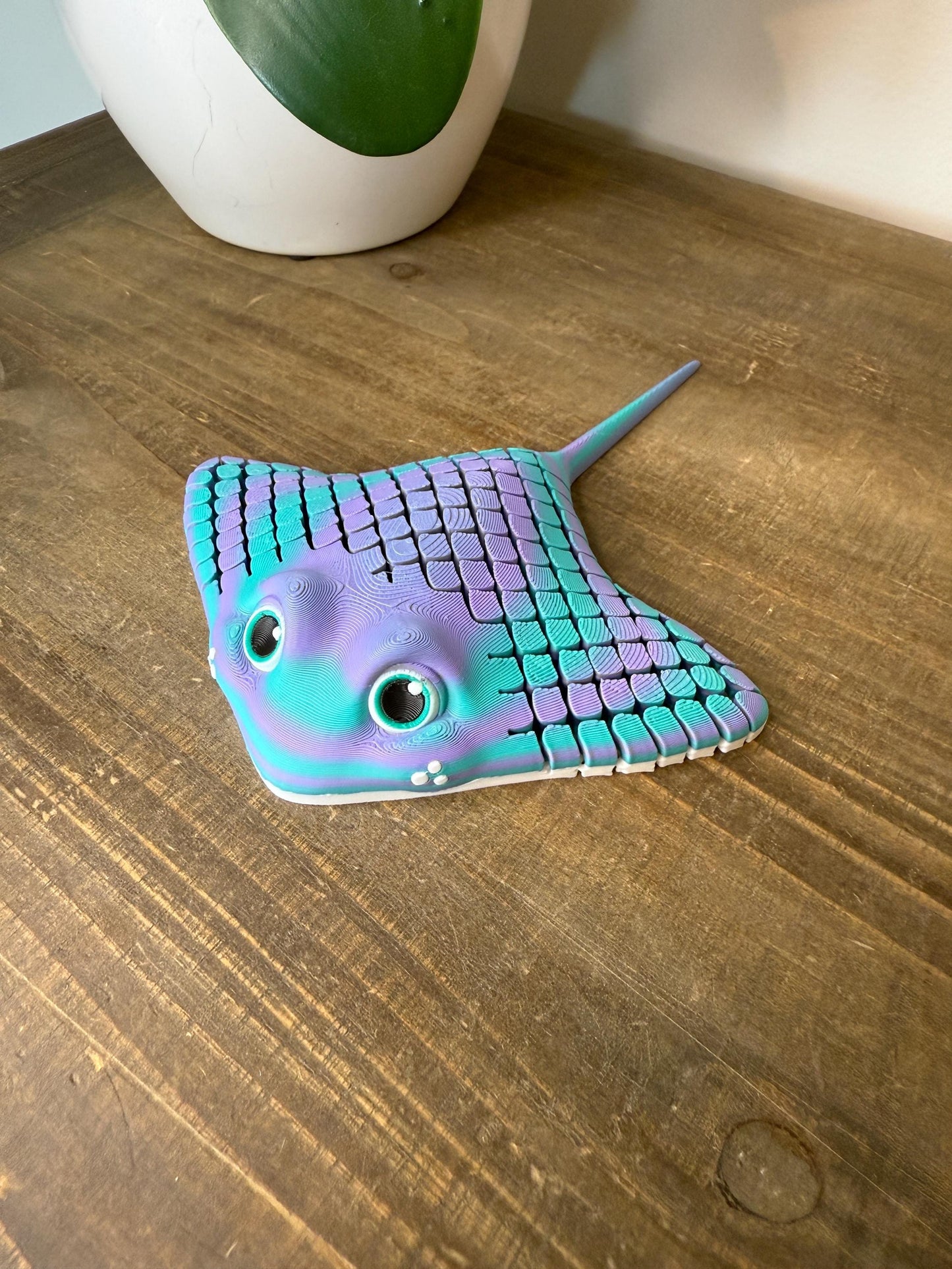 Articulated Stingray Fidget Toy | 3D Printed Flexible Desk Pet