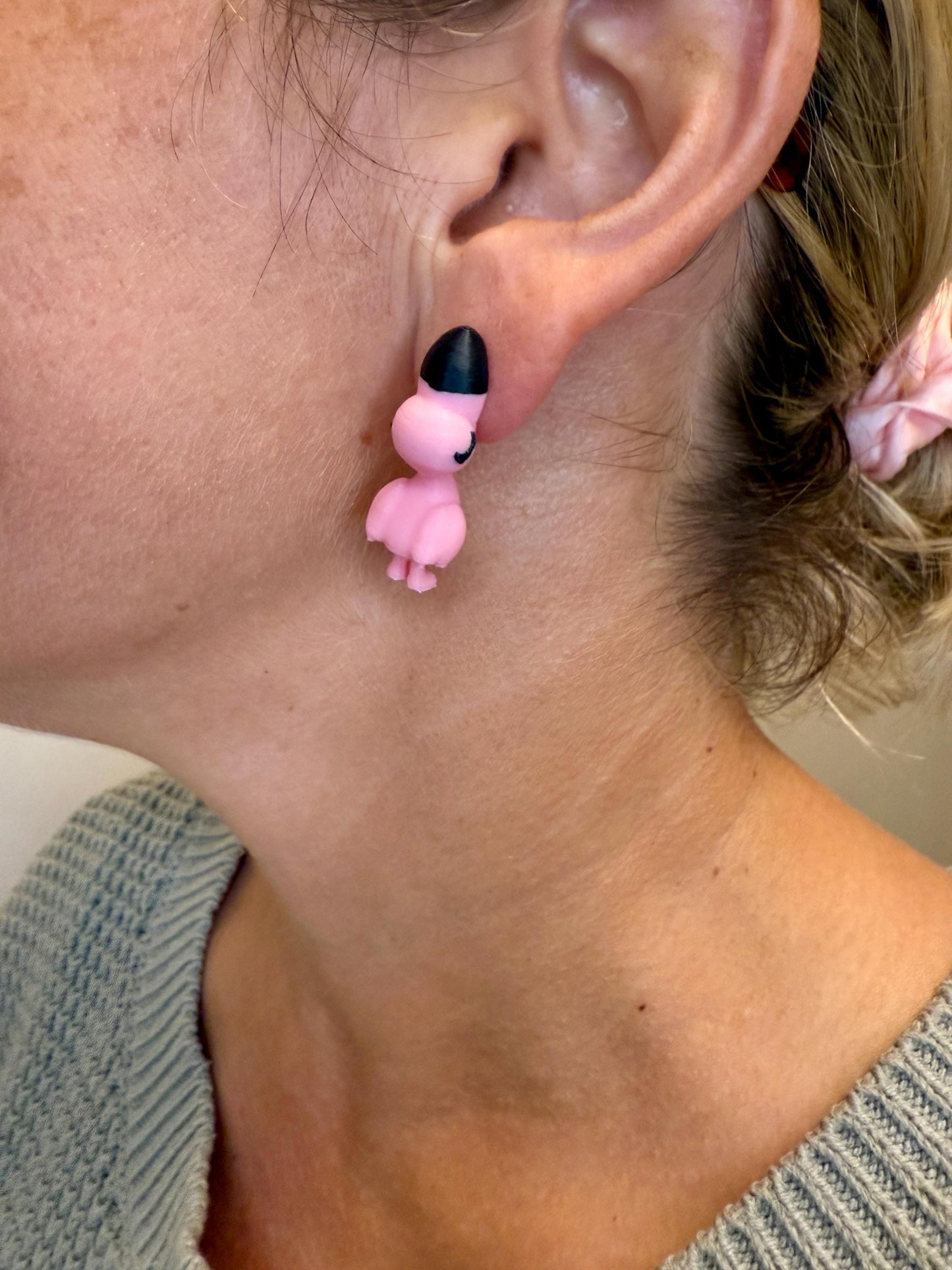 Flamingo Chomper Earrings