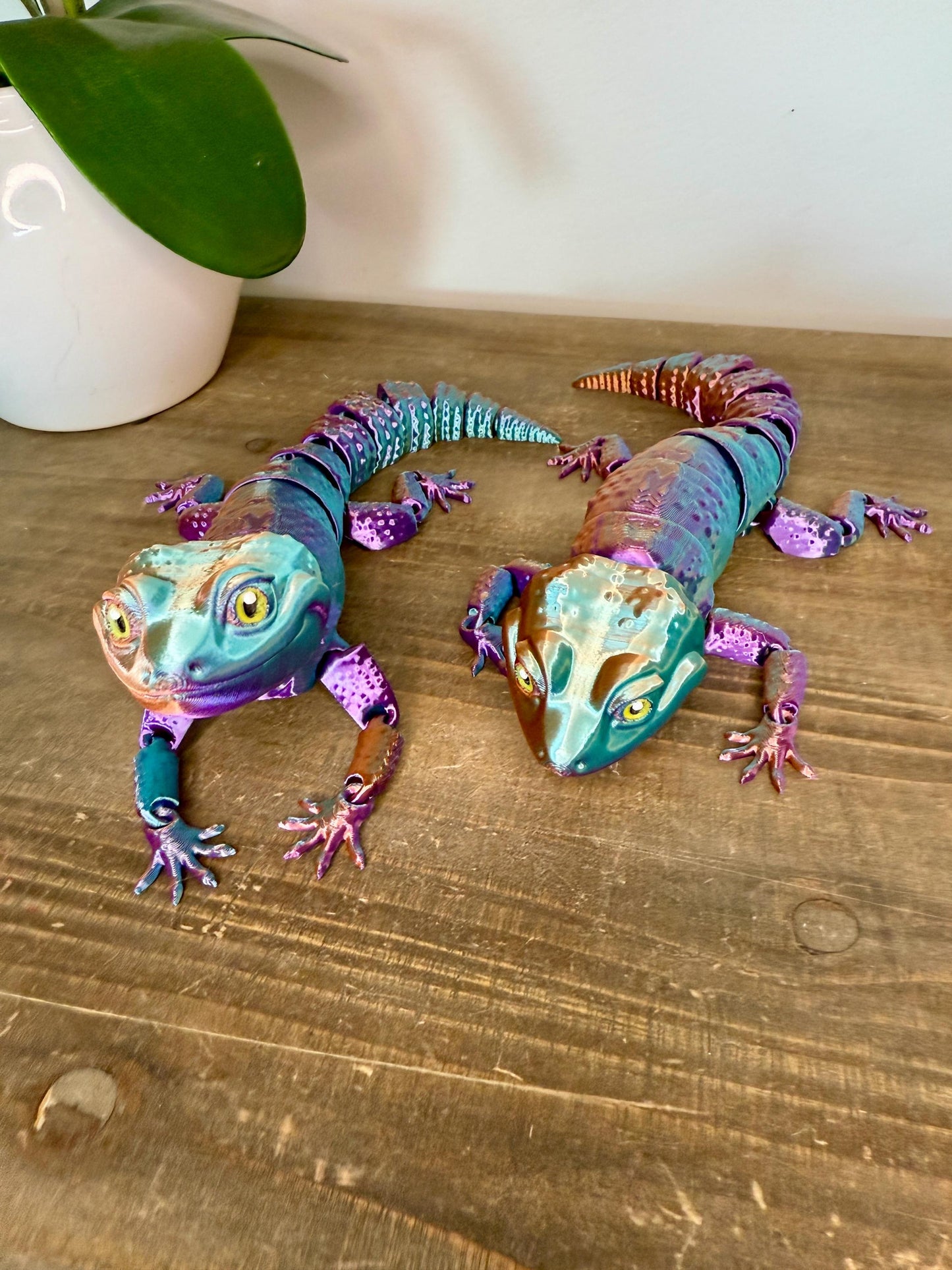 3D Printed Articulated Lizard Toy