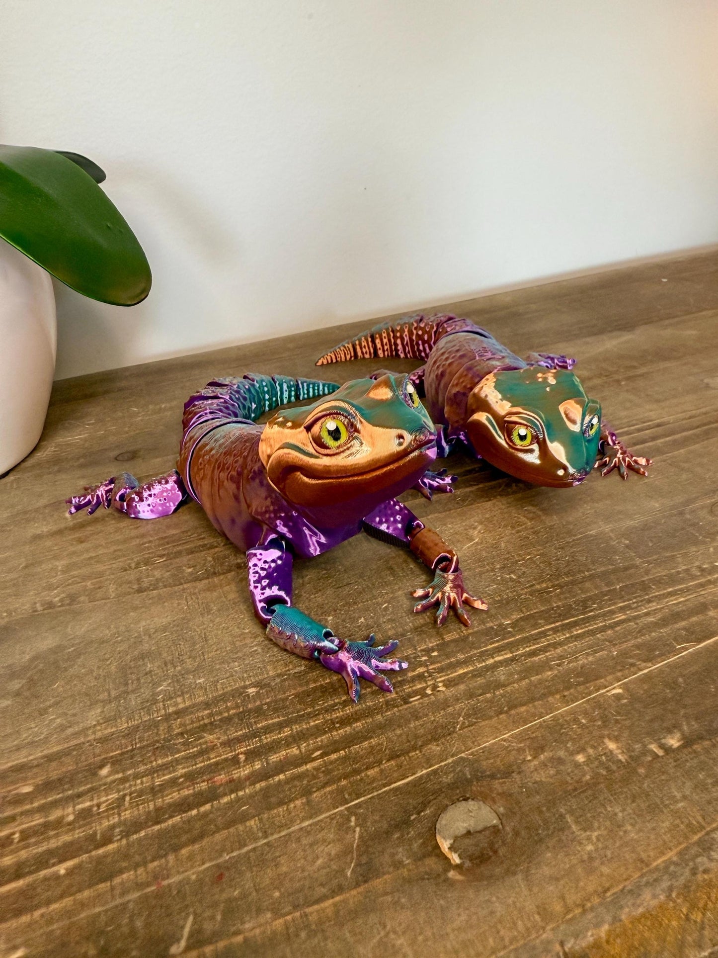 3D Printed Articulated Lizard Toy