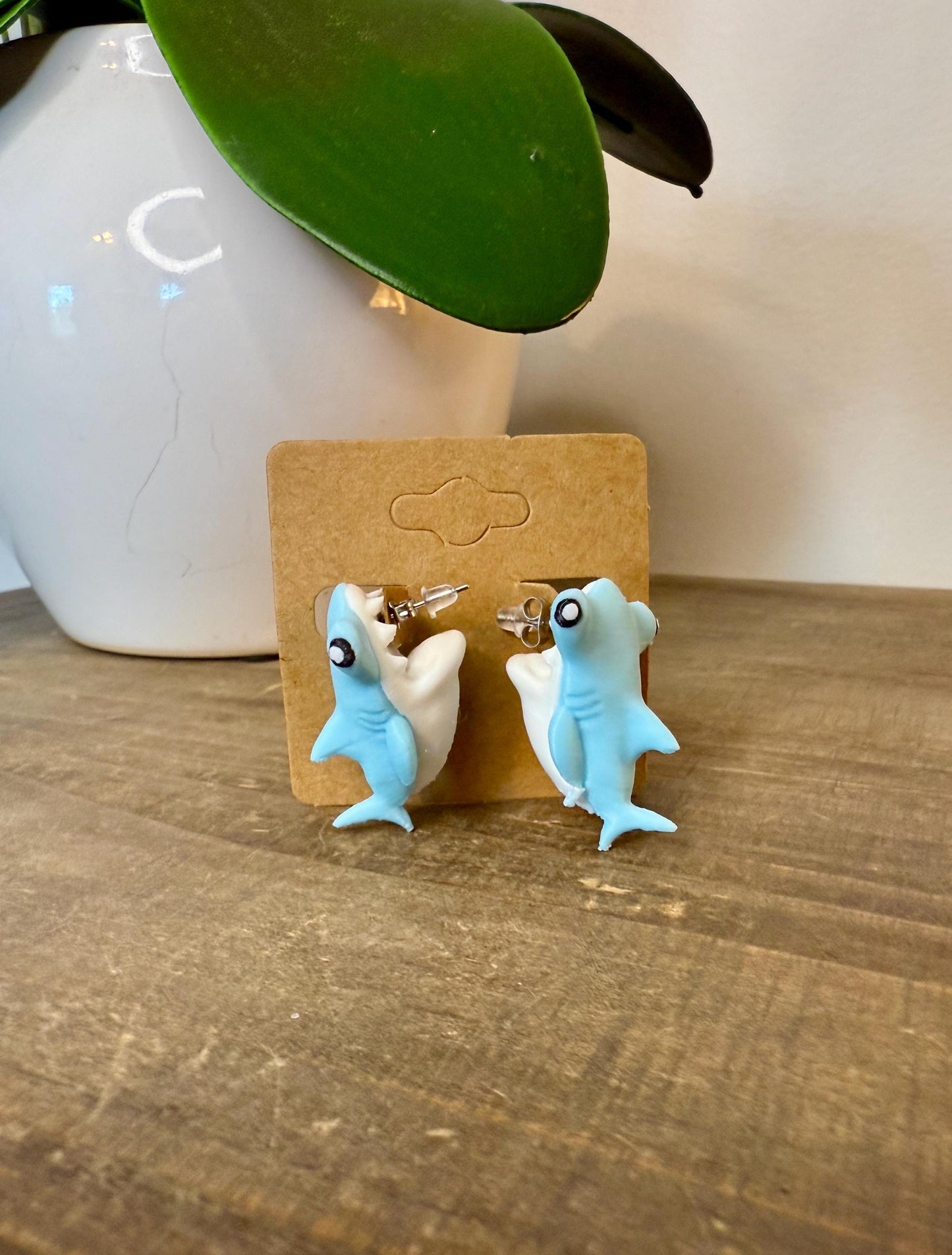 Hammerhead Shark Chomper Earrings – Fun 3D Printed Shark Jewelry for Ocean Lovers, Divers, and Marine Life Fans