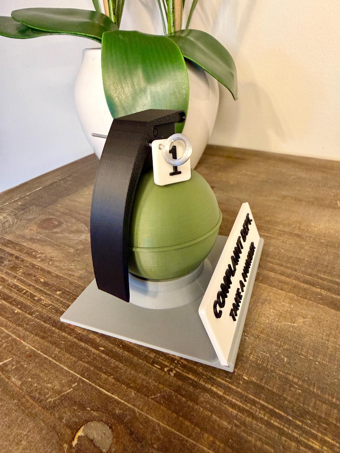Complaint Department Desk Display | “Take a Number” Office Gag Gift | Funny 3D Printed Desk Decor | Coworker Gift | Customer Service Humor