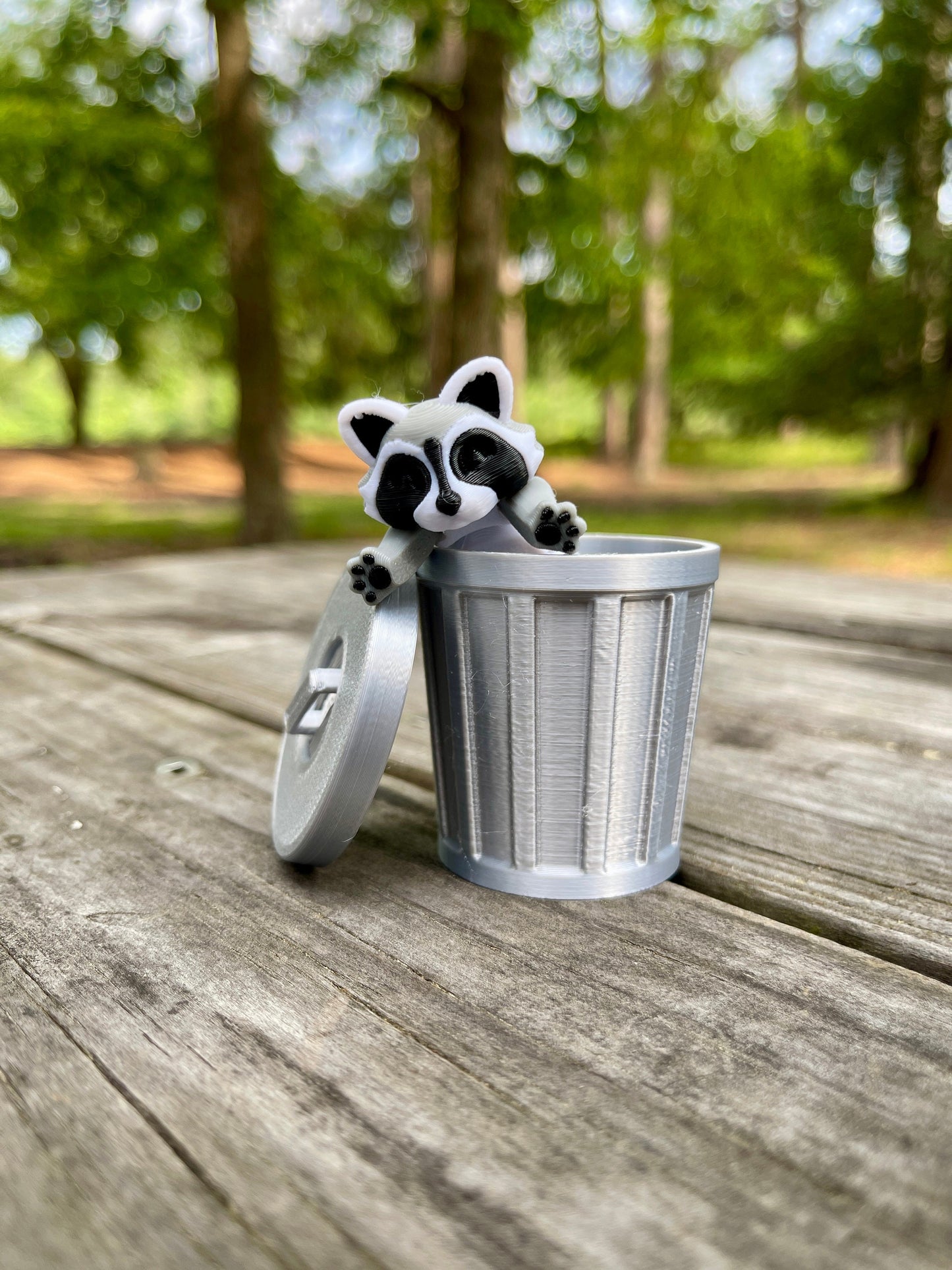 Articulated Raccoon, Trash Panda, Dumpster Diver| 3D Printed Flexi | Fidget Toy | ADHD Toy | McGybeer Authorized | Sensory | Lrg, Med, Small
