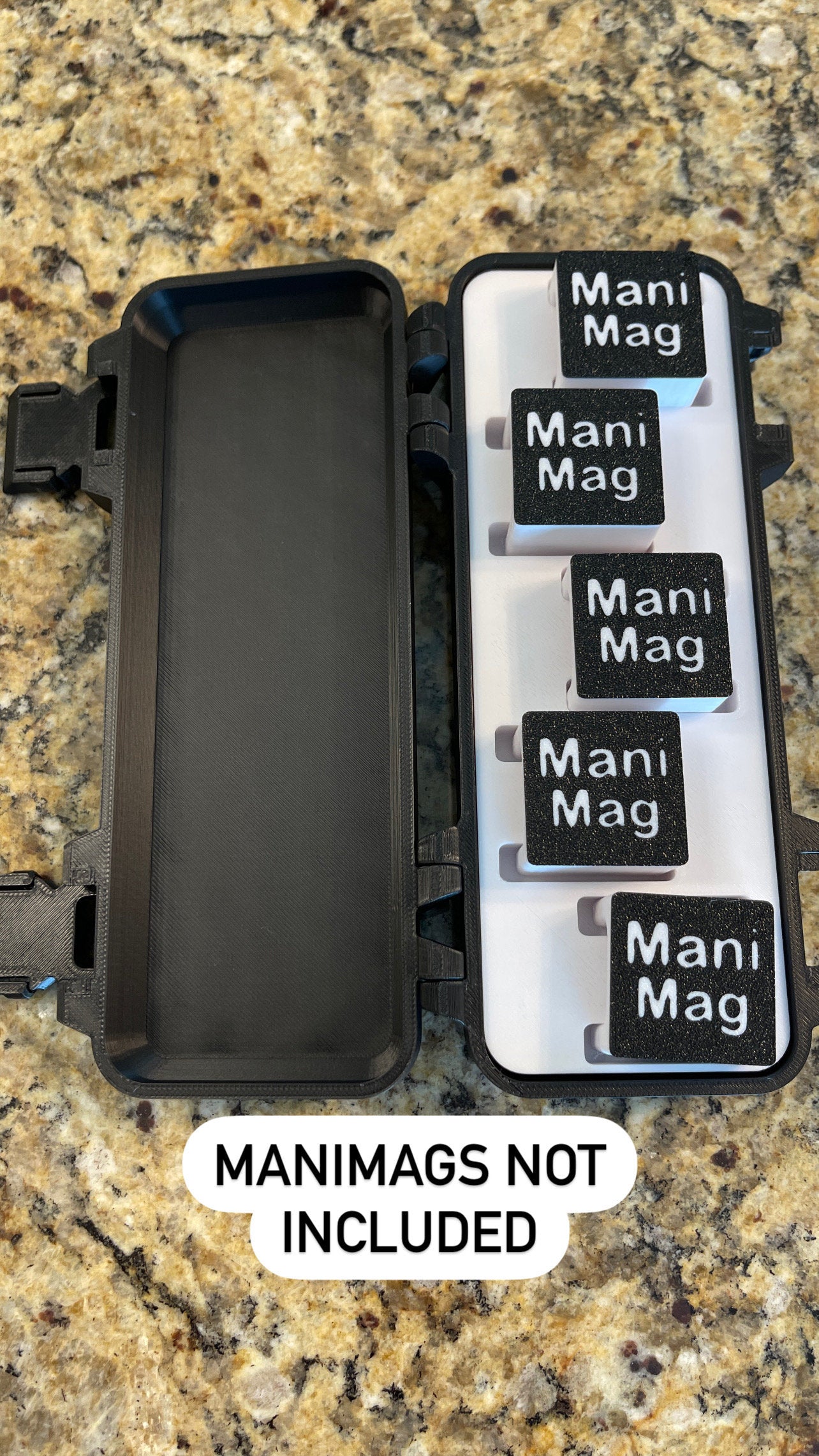 Mani-Mag Box 2.0 for the New Mani-Mags - 3D printed storage box (Mani-Mags 2.0 sold separately)
