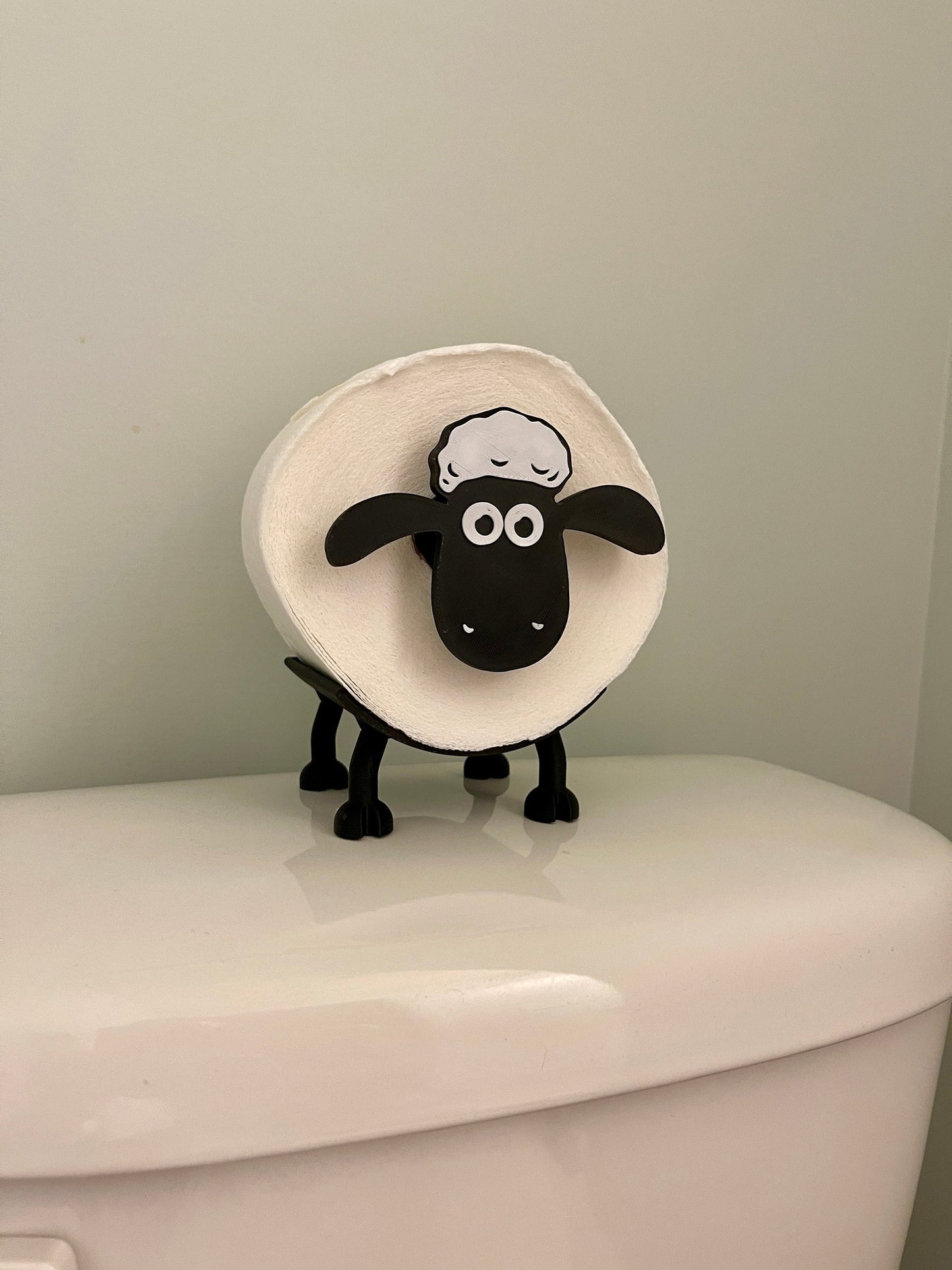 Adorable 3D Printed Sheep Toilet Paper Holder