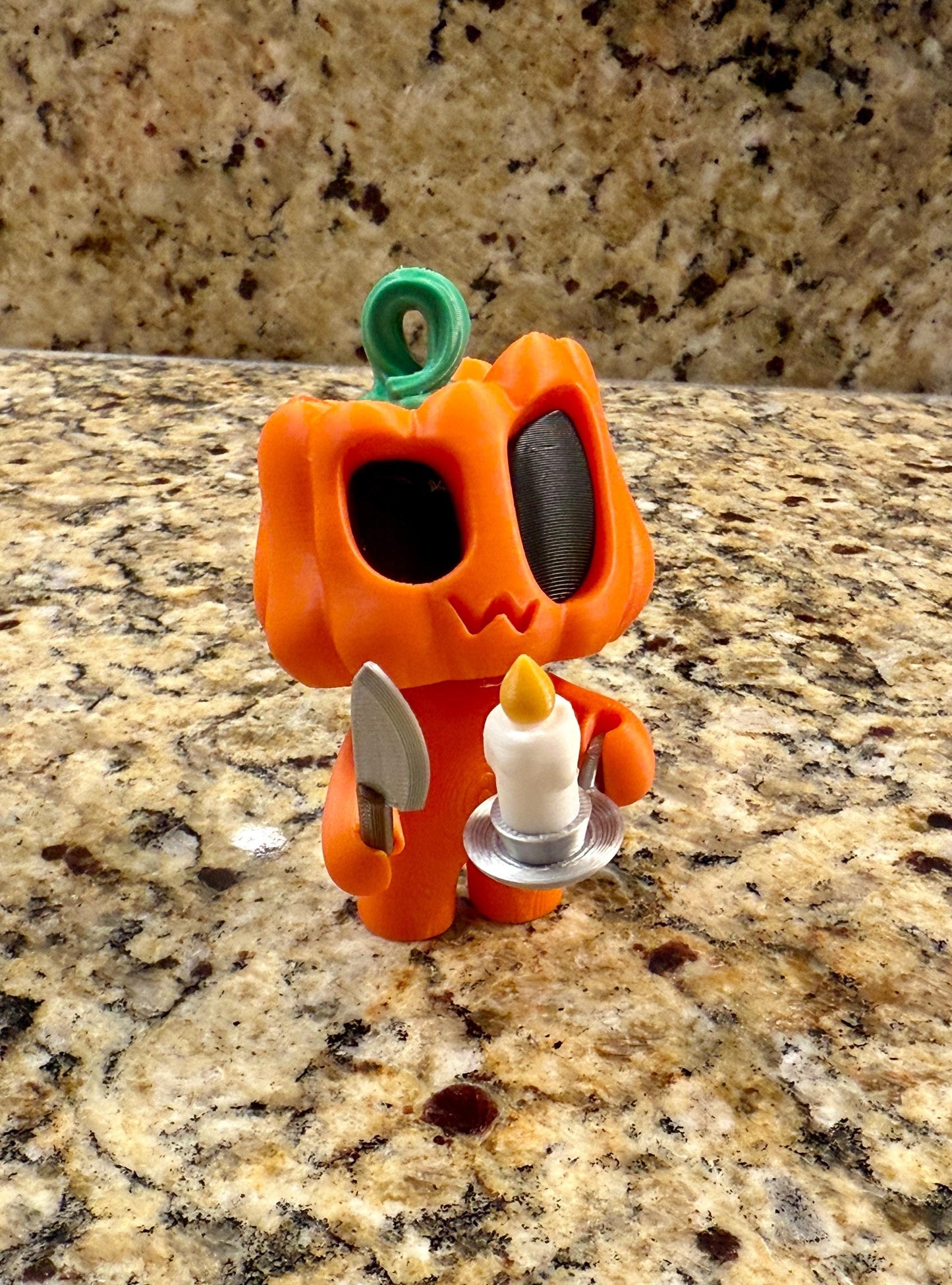 Customizable 3D Printed Blob Pumpkins – Articulating Halloween Figures with Trick-or-Treat Bag, Candle, Ghost Costume & More!