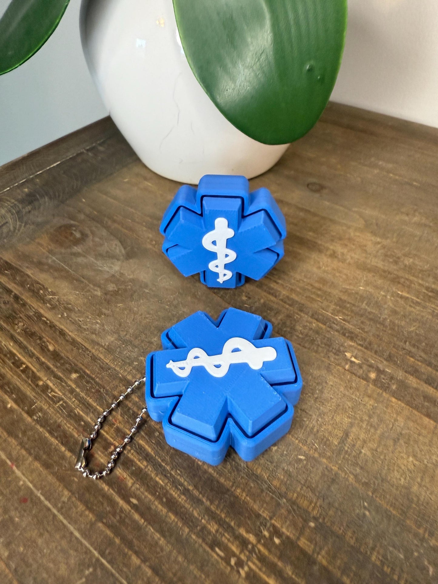 First Responder Fidget Clickers – Firefighter Badge, EMS Star of Life, Police Vest