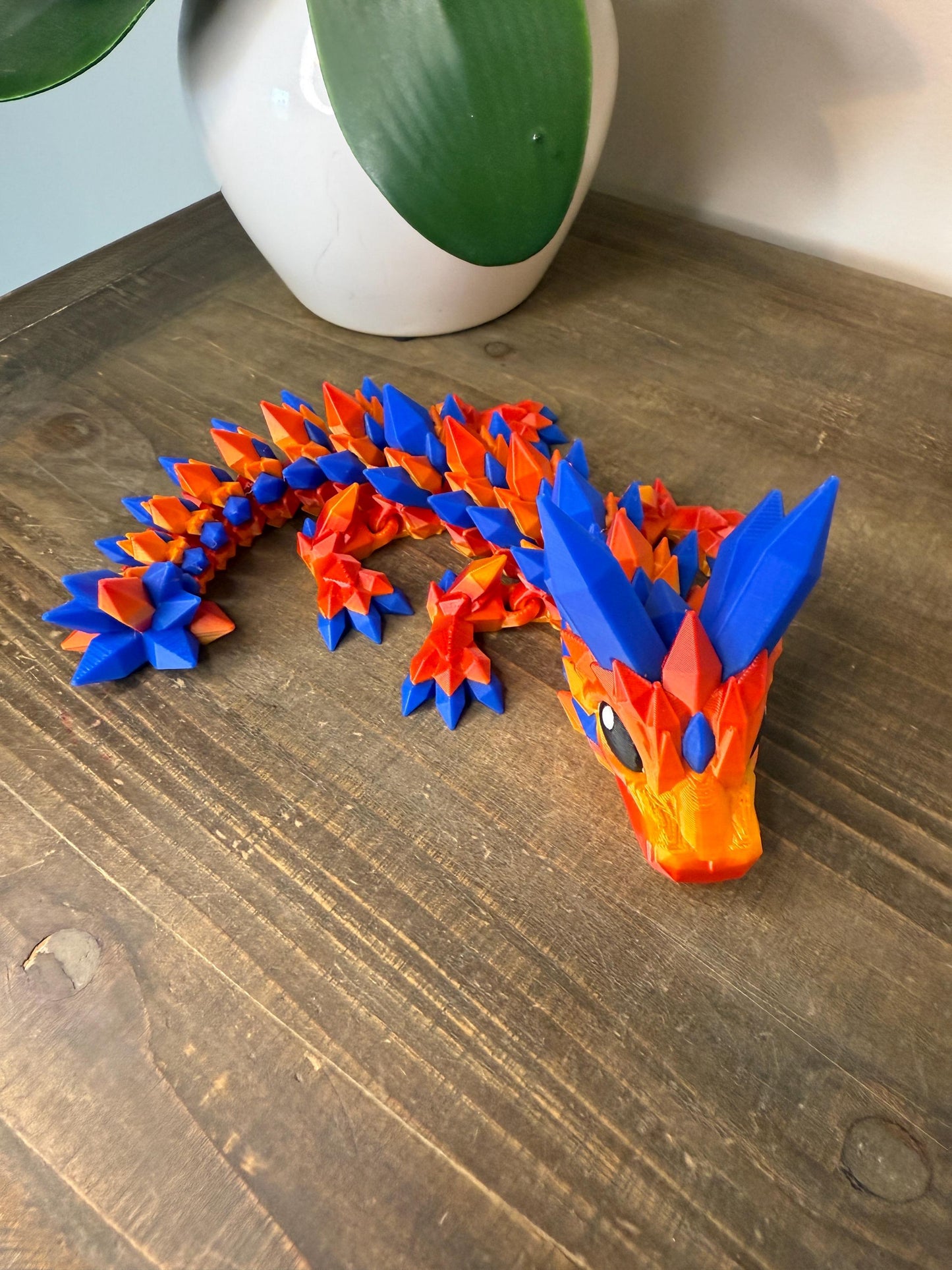 Baby Electric Crystal Dragon | 3D Printed Articulated Dragon Figurine