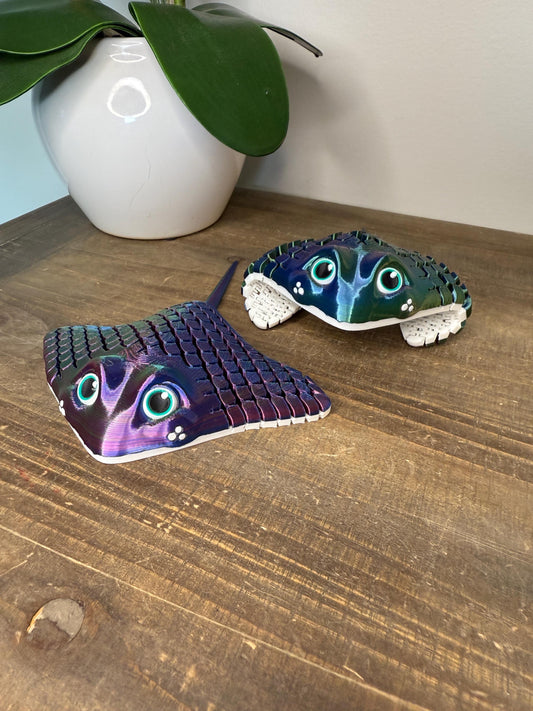 The Ocean’s Coolest Desk Buddy – 3D Printed Articulated Stingray Toy
