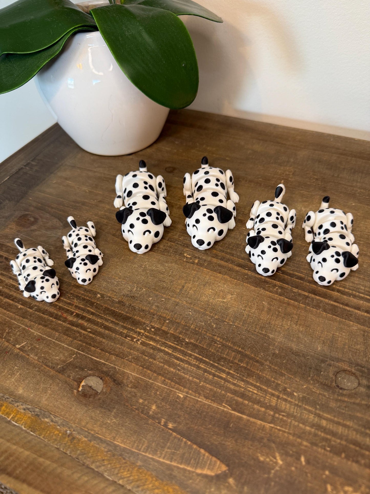 Wiggly 3D Printed Dalmatian Puppy