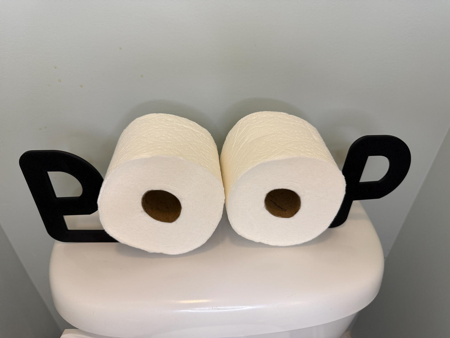 POOP Toilet Paper Holder Sign | Funny Bathroom Decor