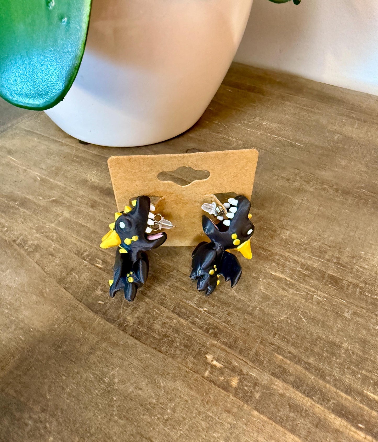 Dragon Chomper Earrings | Fantasy Jewelry | Mythical Creature Earrings | 3D Printed Dragon Gift | Statement Cosplay Earrings