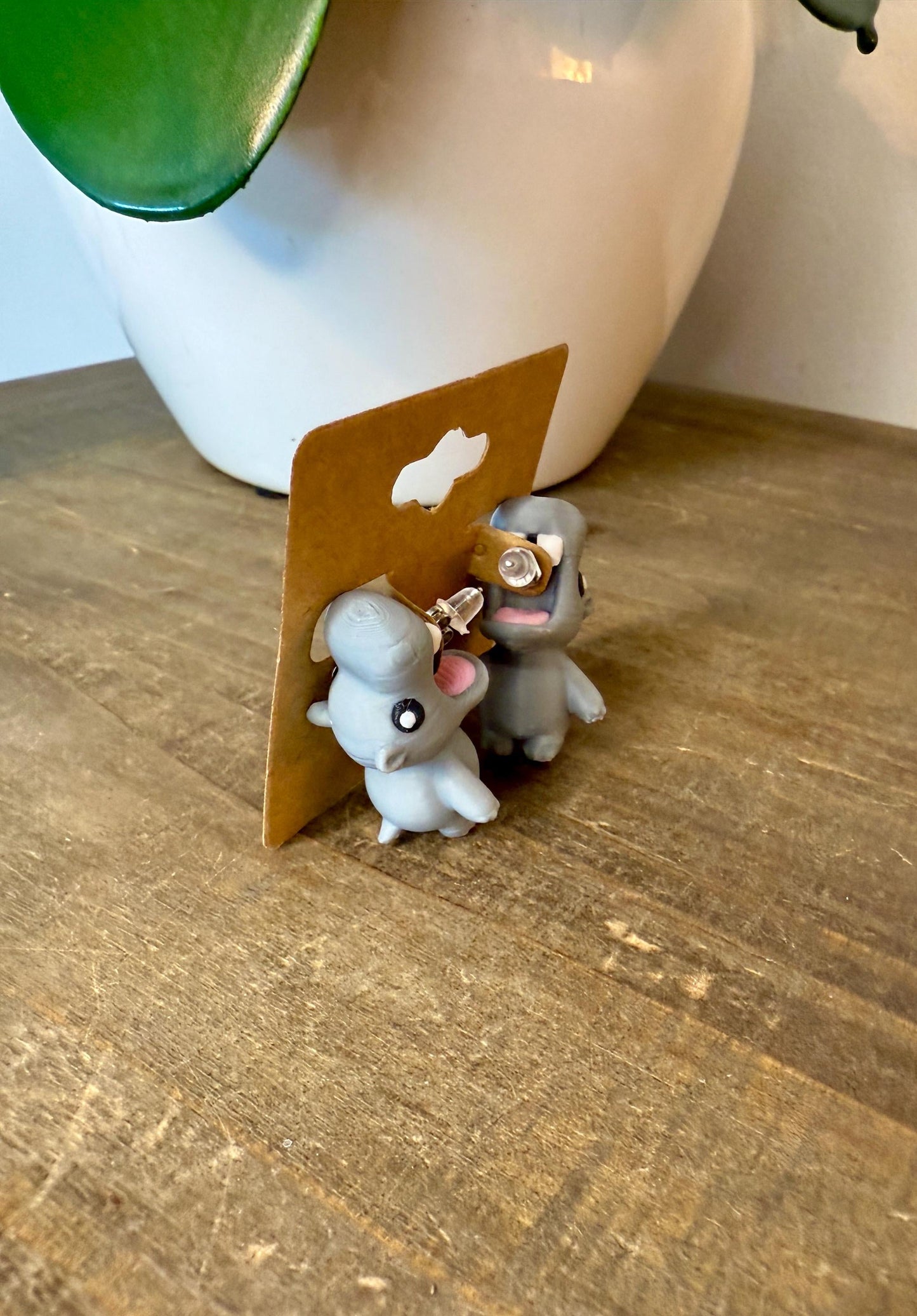 Hippo Chomper Earrings | Funny Animal Jewelry | 3D Printed Hippo Earrings | Wildlife Statement Earrings | Quirky Zoo Gift