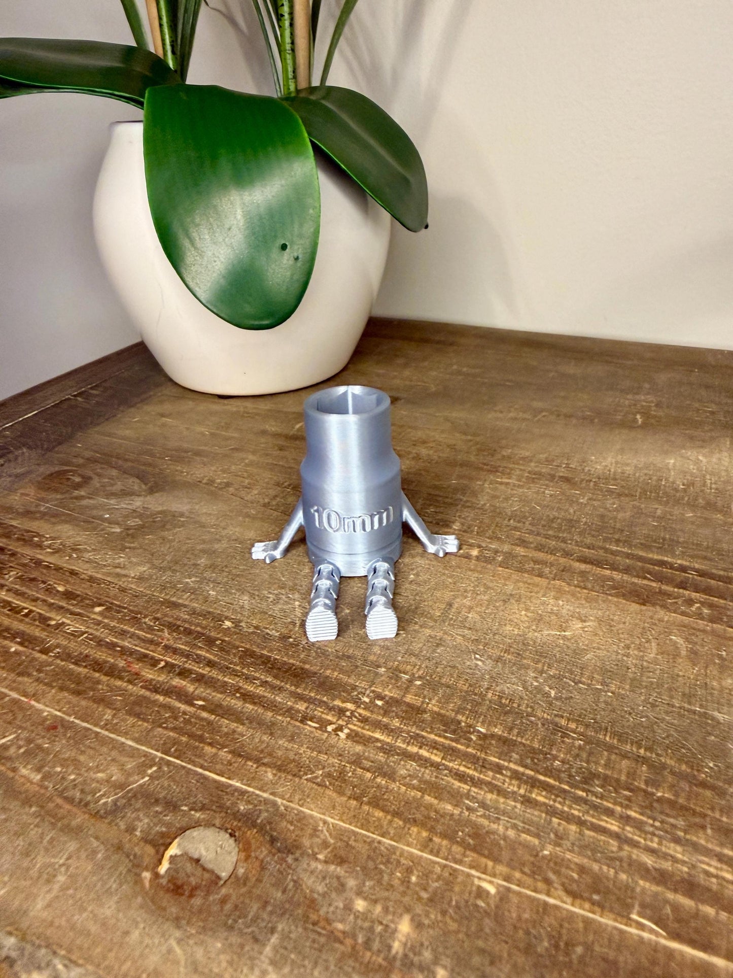 Magnetic 10mm Socket Figure | Mechanic Stocking Stuffer | Funny Car Repair Gift | 3D Printed Shop Buddy