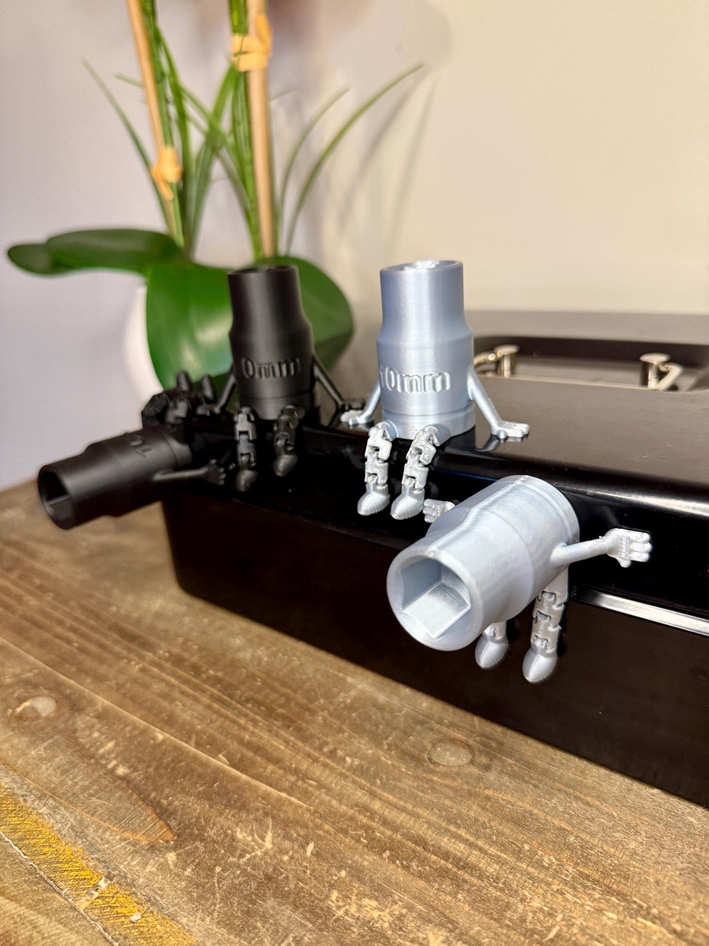 Magnetic 10mm Socket Figure | Mechanic Stocking Stuffer | Funny Car Repair Gift | 3D Printed Shop Buddy