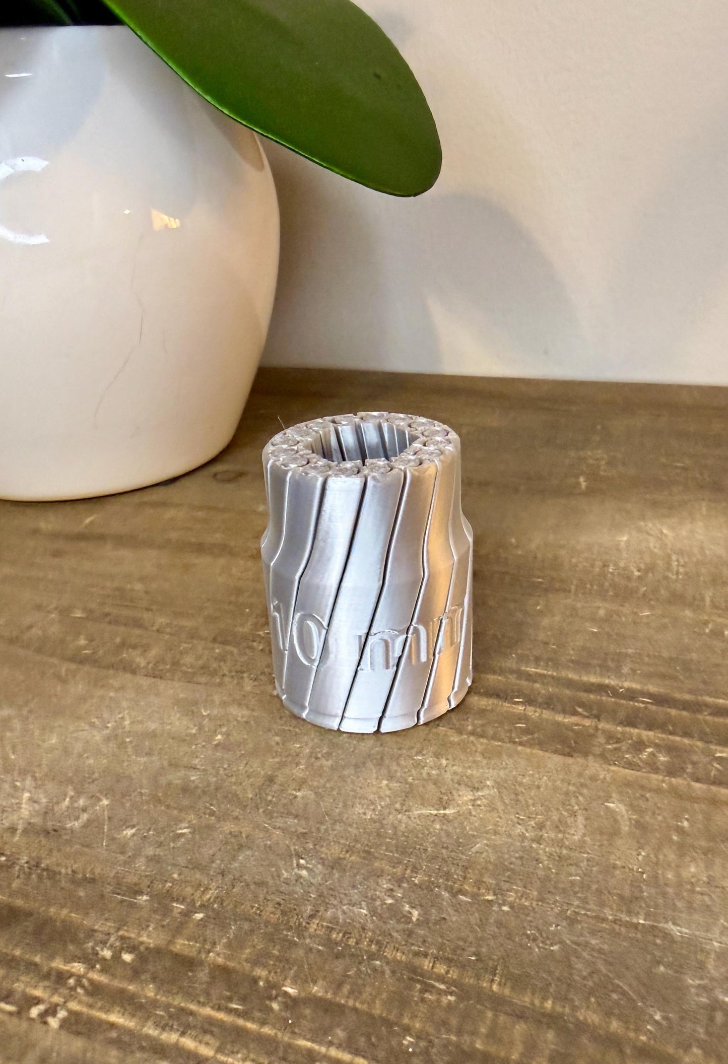 Fidget Toy 10mm | Twist Pull Desk Toy | 3D Printed Tactile Gadget | Handheld Desk Fidget | Silver or Black