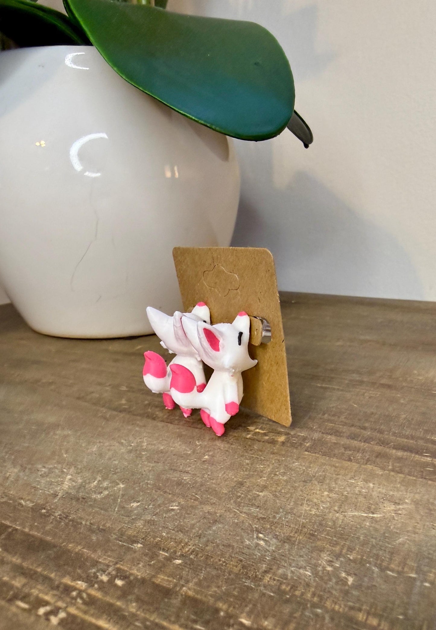 Kitsune Chomper Earrings | Fox Spirit Jewelry | Anime Style Earrings | Mythical Fox Dangles | Cute Fantasy Earrings | Japanese Kitsune