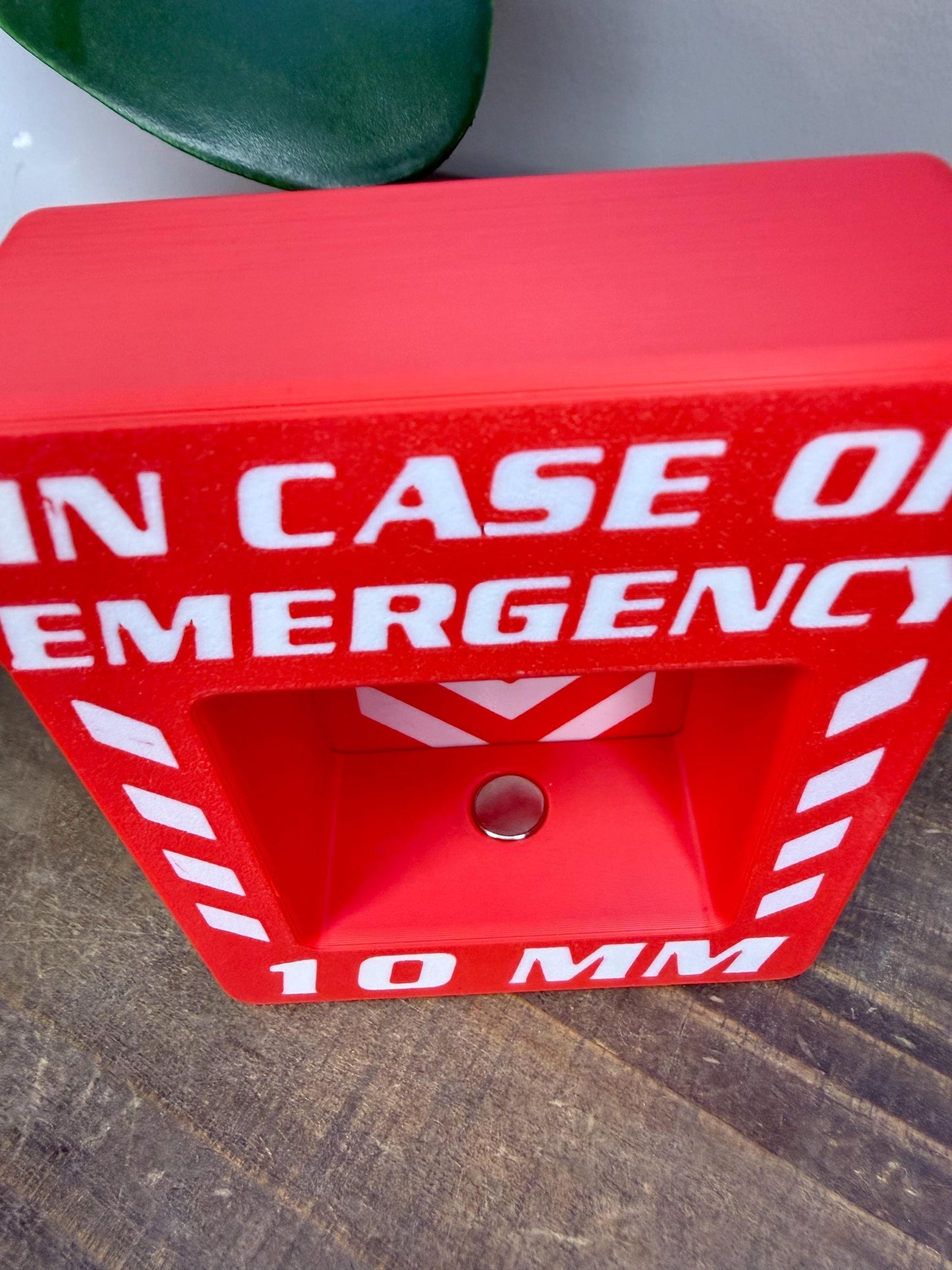 In Case of Emergency 10mm Socket Holder | Magnetic Tool Holder | Funny Mechanic Gift | Garage Gift | 1/4" Drive Option | Fathers Day