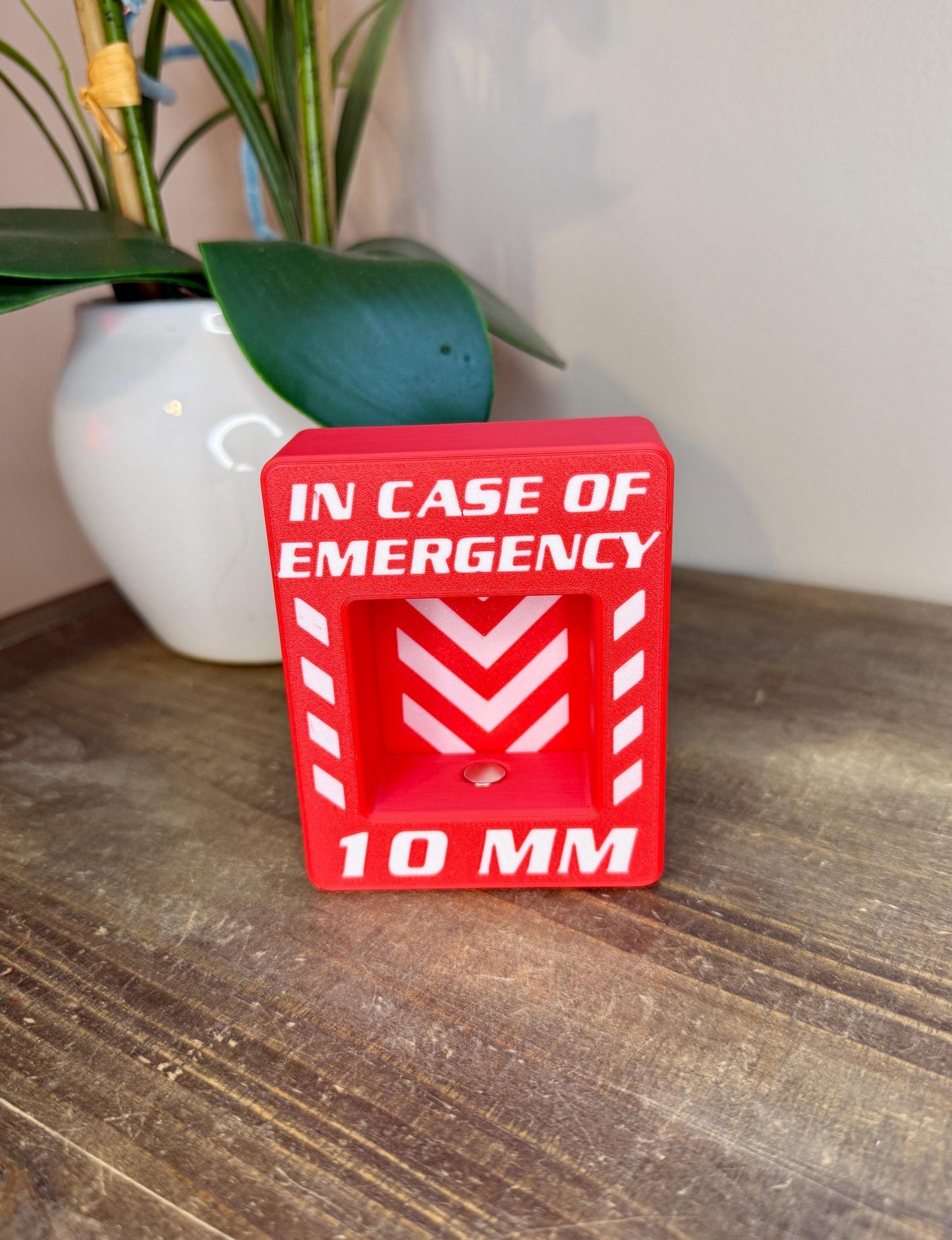 In Case of Emergency 10mm Socket Holder | Magnetic Tool Holder | Funny Mechanic Gift | Garage Gift | 1/4" Drive Option | Fathers Day
