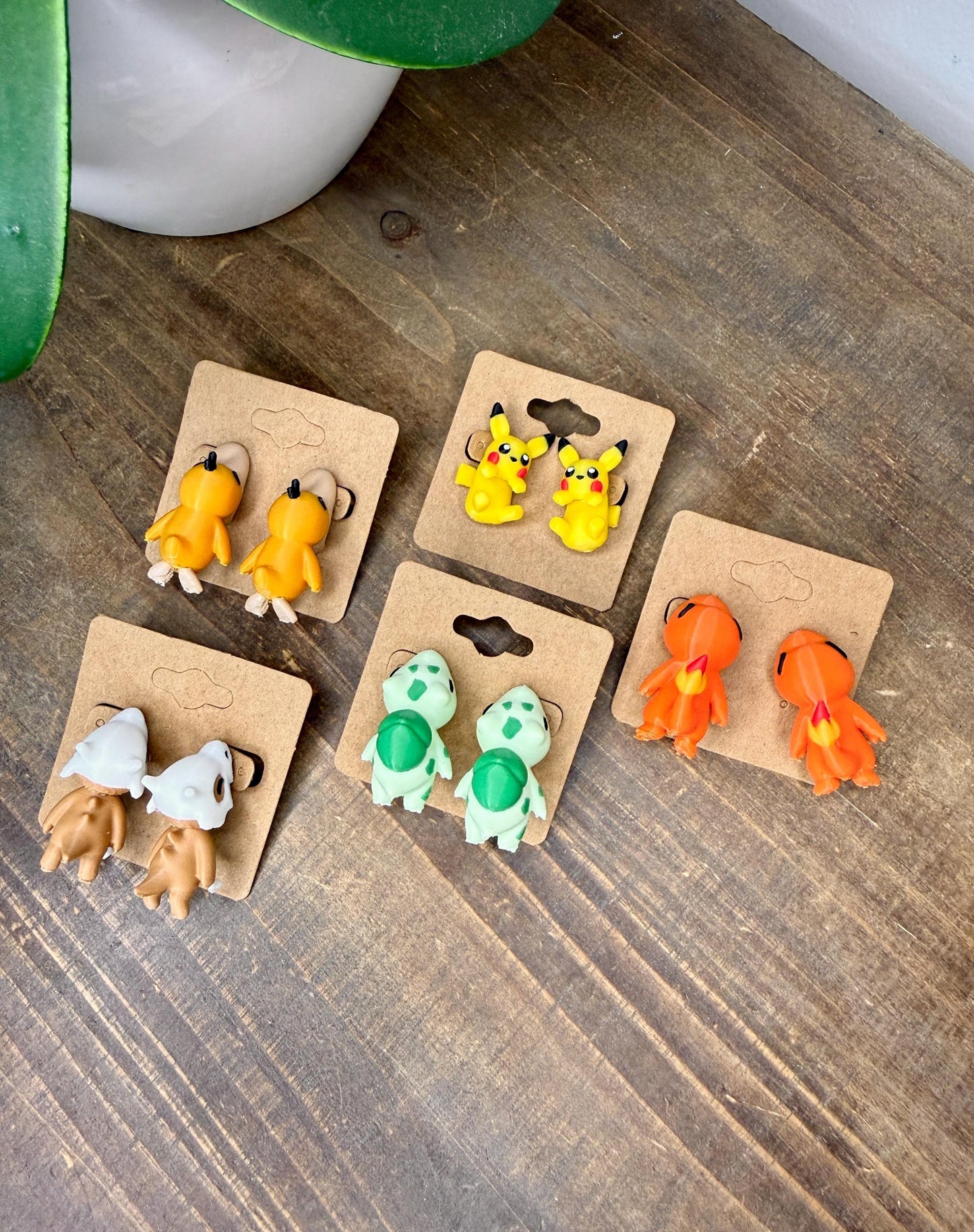 Mini Monster Earrings | Choose Your Creature | Lightweight Gamer Studs | 3D Printed Fantasy Jewelry | Cute Gamer Gift